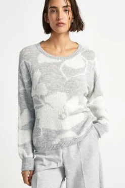 Xandres Tricot jacquard à motif floral-Femme Xandres Plus|Pulls & Cardigans