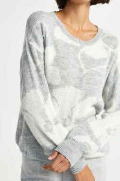 Xandres Tricot jacquard à motif floral-Femme Xandres Plus|Pulls & Cardigans
