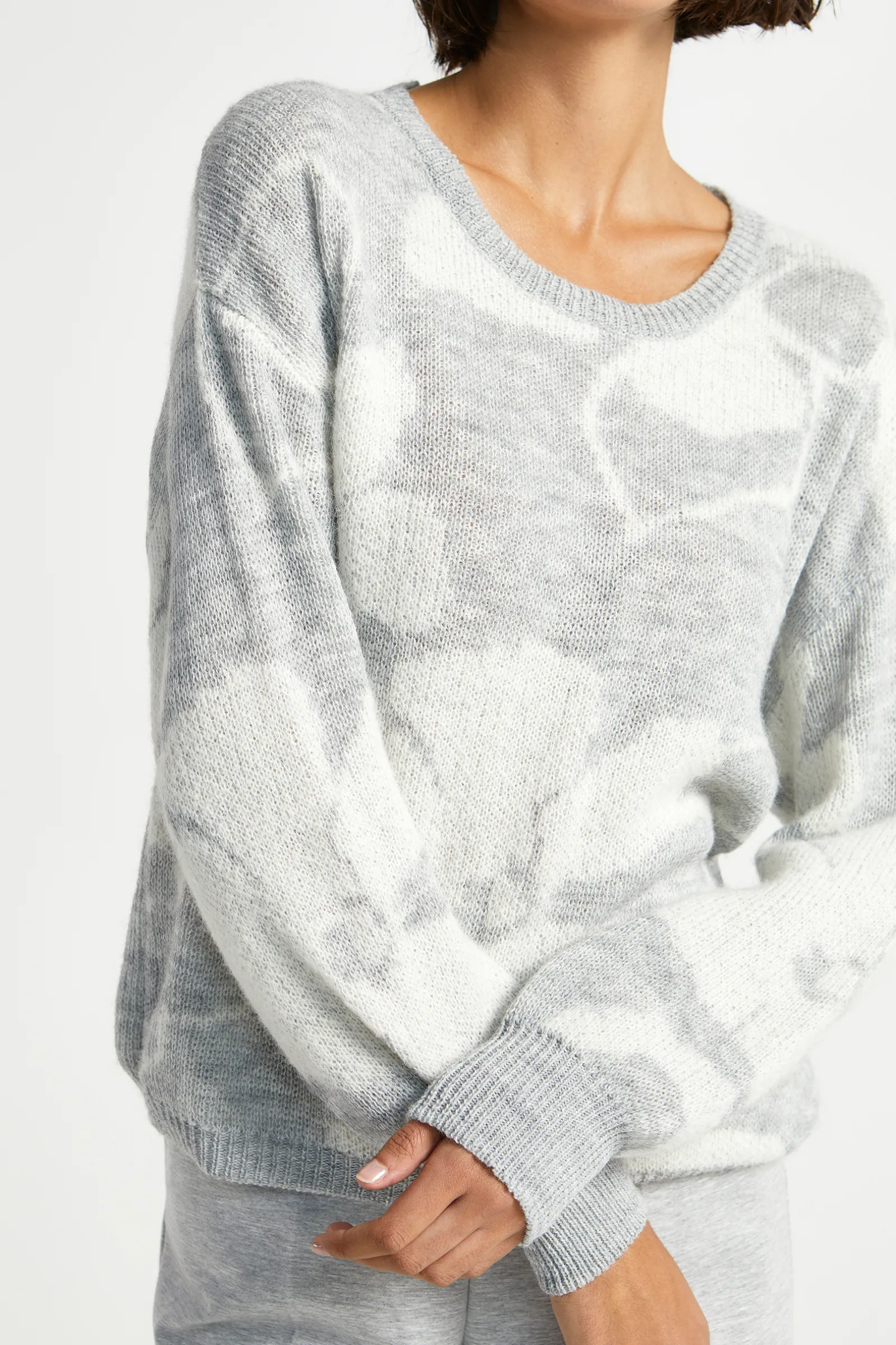 Xandres Tricot jacquard à motif floral-Femme Xandres Plus|Pulls & Cardigans