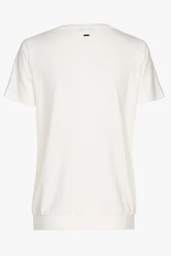 Xandres T-shir écru à col en V-Femme Xandres Plus|Essentials
