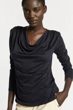 Xandres T-shirt à col drapé-Femme Xandres Plus|T-Shirts
