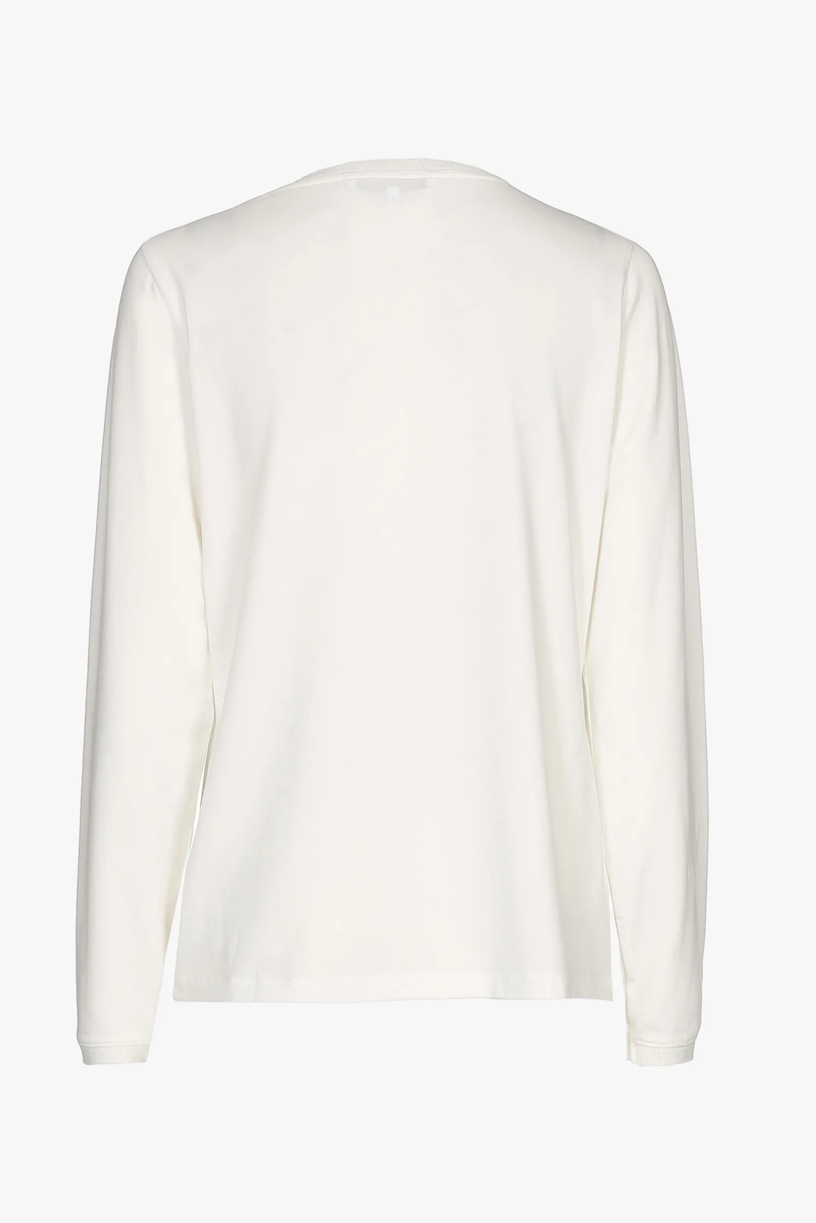 Xandres T-shirt écru à manches longues et col en V.-Femme Xandres Plus|Essentials
