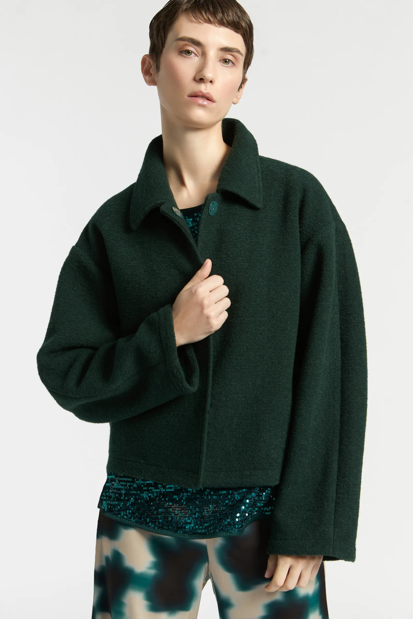 Xandres Veste courte avec col-Femme Manteaux & Vestes|Blazers