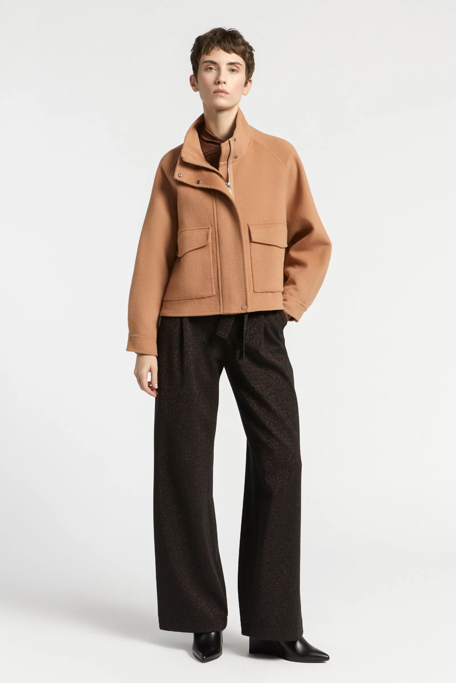 Xandres Veste courte avec col montant-Femme Manteaux & Vestes|Blazers