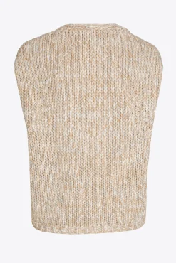 Xandres Veste sans manches en grosse maille-Femme Pulls & Cardigans|Xandres Plus