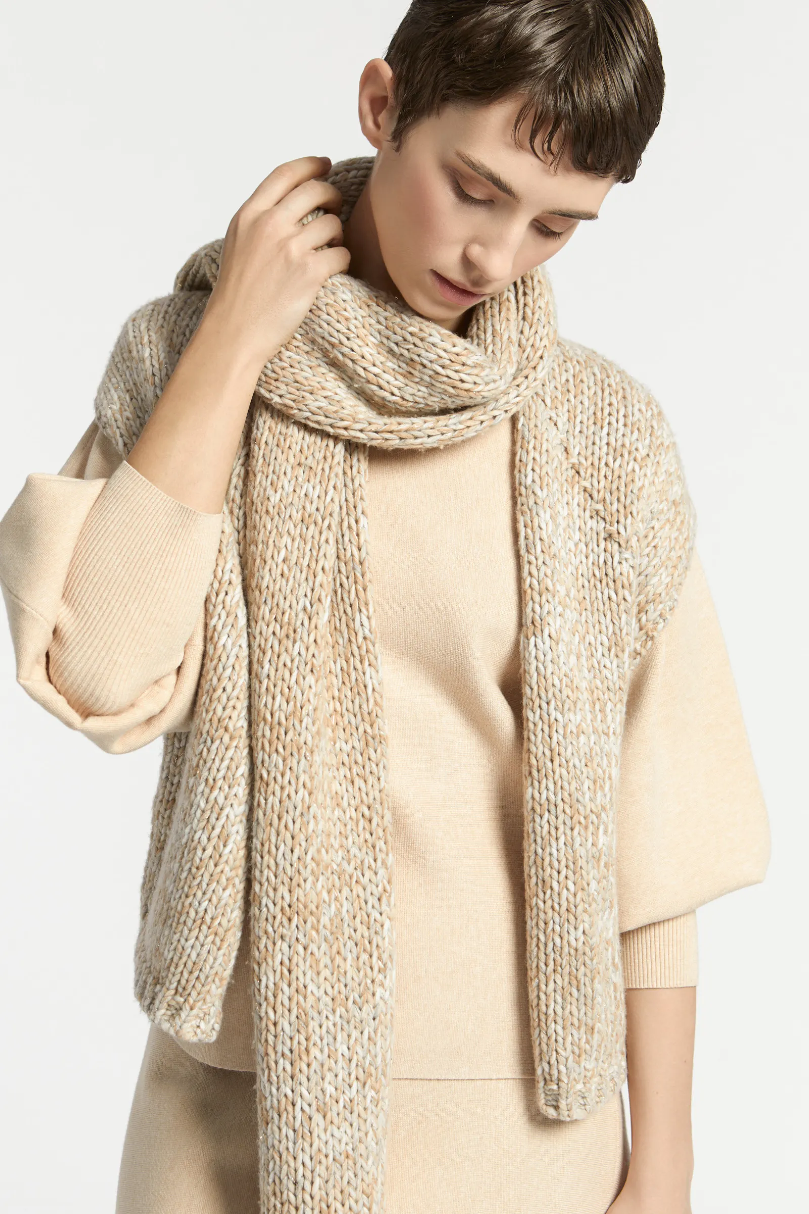Xandres Veste sans manches en grosse maille-Femme Pulls & Cardigans|Xandres Plus