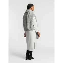 Xandres Veste sans manches en grosse maille-Femme Xandres Plus|Pulls & Cardigans