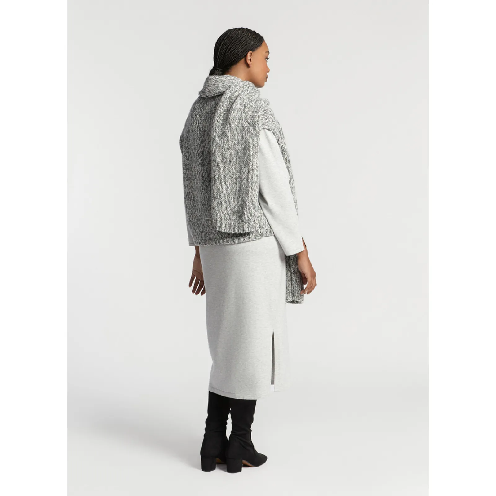 Xandres Veste sans manches en grosse maille-Femme Xandres Plus|Pulls & Cardigans