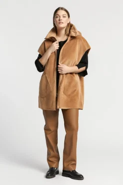 Xandres Veste teddy sans manches-Femme Xandres Plus|Manteaux & Vestes